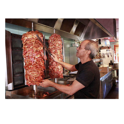 Tabletop Turkey Doner Kebab Making Gas Chicken Shawarma Machine with High Productivity