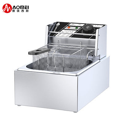 Heating method Electric Heating Tube Heating 6L 1-tank Deep Fryer With Baskets