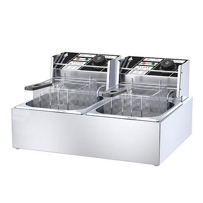 Heating method Electric Heating Tube Heating 6L 1-tank Deep Fryer With Baskets