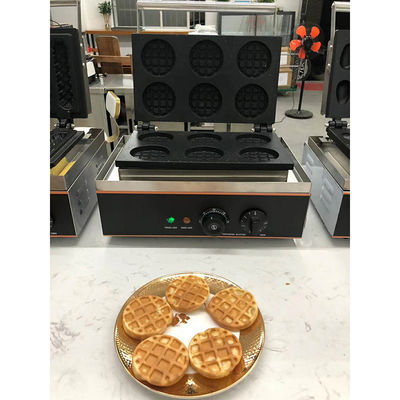 Baking Waffle Cake Bread Custom Commercial Electric Corn Hot Dog Waffle Maker with 6 Sticks 400x264x230mm