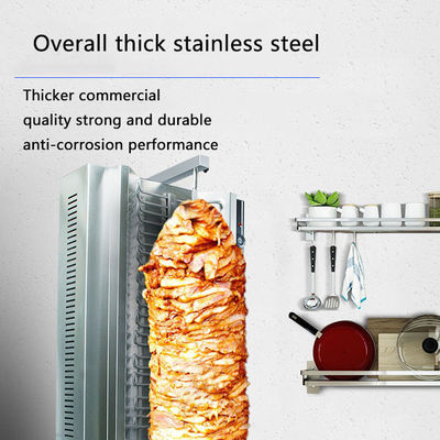 23 KG Automatic Grade Automatic Gas Shawarma Machine for Fast and Kebab Doner Slicing