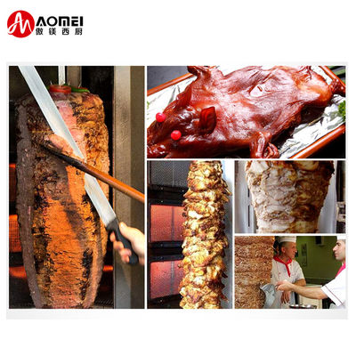 23 KG Automatic Grade Automatic Gas Shawarma Machine for Fast and Kebab Doner Slicing
