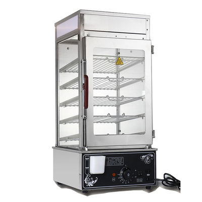 Commercial Kitchen 5-Layer Electric Bread Steamer with Glass Housing and 1200W Power