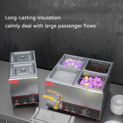 Electric Heat Preservation Soup Pool 2-Pan Food Warmer 565*380*275mm 10kg for Catering