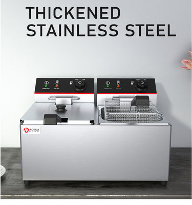 Tabletop Electric Fryer 8L 8L Stainless Steel for Commercial Chicken Frying Machine