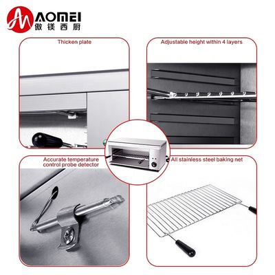 High Productivity Stainless Steel Commercial Salamander Machine for Kitchen Equipment