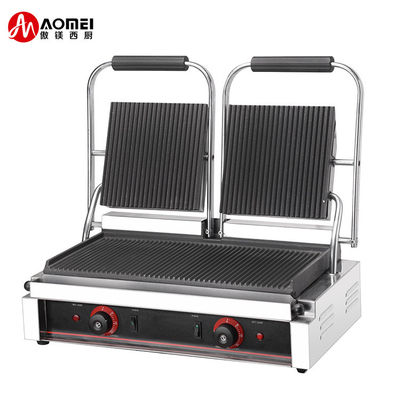Commercial Non-Stick Panini Press Sandwich Maker Grill for Kitchen Cooking Baking BBQ