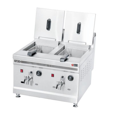 High 18L 18L Industrial Large Deep Fryer Gas Fryer Machine with 2 Tank and 2 Basket