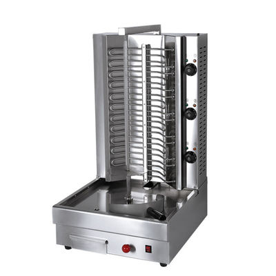 3 Burners Automatic Chicken Doner Kebab Shawarma Grill Equipment Machine with Broilers