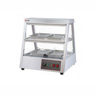 Long Life Service Advantage Transparent Food Warming Showcase with Stainless Steel