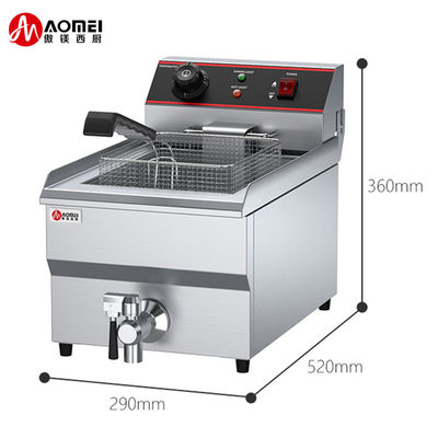Electricity Heating 2 Tank Deep Fryer for Commercial Kitchen to Make Potato French Fries