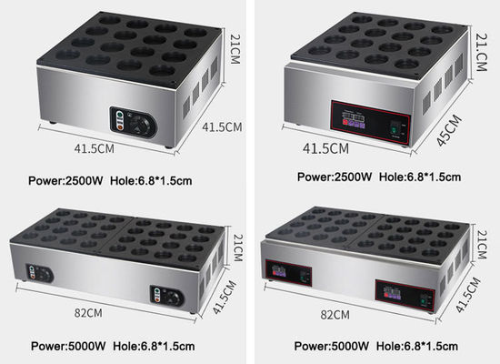 Commercial 32-Hole Red Bean Cake Machine with Automatic Production and 5KW Efficiency