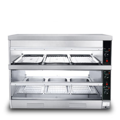 Electric Industrial Food Warmer Showcase for Heat Preservation in Commercial Kitchens