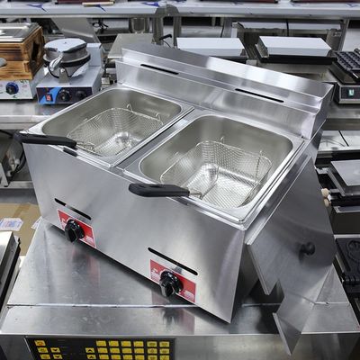 9.2KG LPG/NG Commercial Gas Deep Fryer Countertop Maquinas De Gas Ollas Freidoras