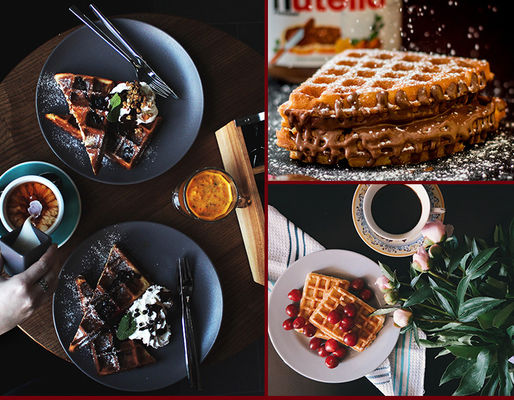 Non-Stick Commercial Waffle Maker Machine for Single Belgian Waffles 250*320*195mm