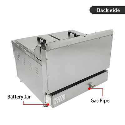 220V Double-tank Gas Deep Fryer Machine for Fast Food Restaurant Stainless Steel Chicken Fryer