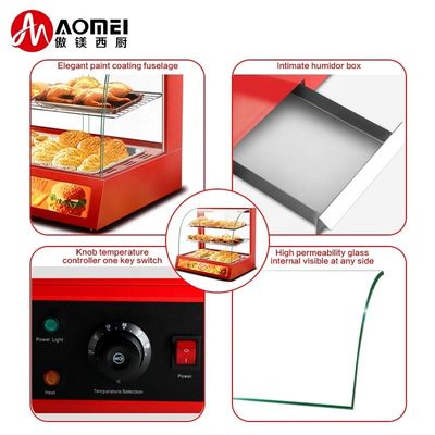 Stainless Steel Commercial Food Display Warmer in with 3 Layers and Easy Operation