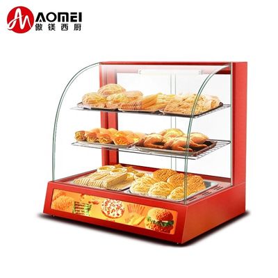 Stainless Steel Commercial Food Display Warmer in with 3 Layers and Easy Operation