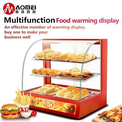 Stainless Steel Commercial Food Display Warmer in with 3 Layers and Easy Operation