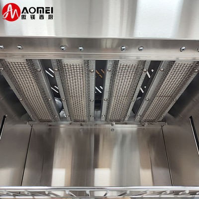 Kitchen Equipment Projects Gas Meat Broiler Infrared Salamander Grill with 6 Burners