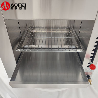8 Burners Meat Fish Smokeless Roasting Machine for Commercial LPG Gas Salamander