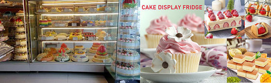 Bakery Display Cake Refrigerated Cold Food Bars Counter Cabinet with Display Cooler