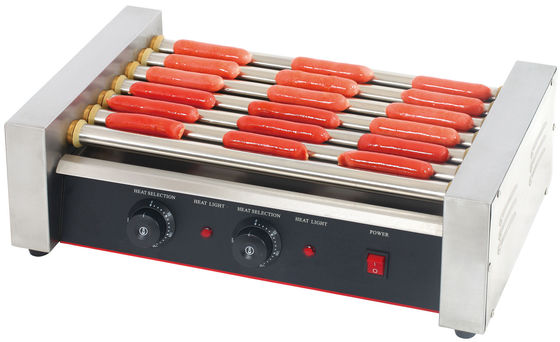 5 Roller Grill Hot Dog Machine for Stainless Steel Restaurant Kitchen Equipment