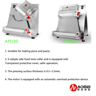 Electric Pizza Dough Roller Machine APD30 for Kitchen Equipment in Manufacturing Plant