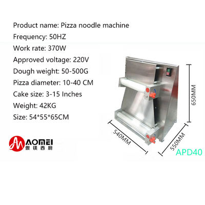 20 PCS/MIN Electric APD40 Stainless Steel Pizza Dough Press Machine for Dough Rolling
