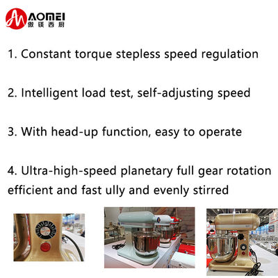 Online Support 7L Professional Kitchen Electric Bakery Baking Mixer Food Mixer Dough Mixer