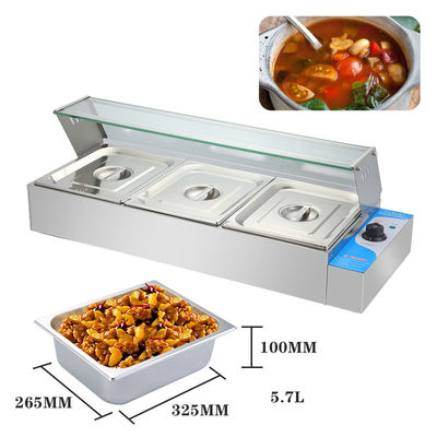 Restaurant Equipment Electric Buffet Food Warmer with 2KG Capacity and 220V Voltage