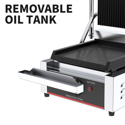 Electric Silver White Table Top Panini Contact Grill for Perfectly Grilled Sandwiches