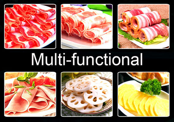 Professional 300mm Blade Stainless Steel Automatic Meat Slicer for Commercial Kitchen