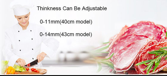 Professional 300mm Blade Stainless Steel Automatic Meat Slicer for Commercial Kitchen