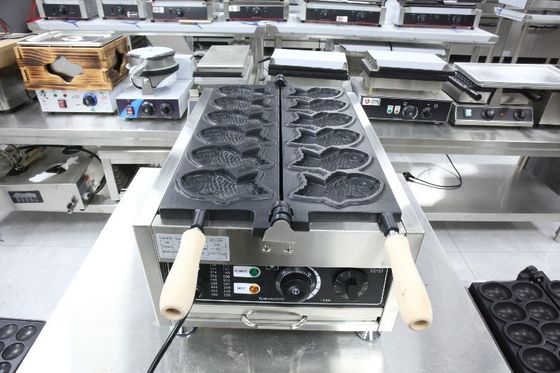 Korea Fish Taiyaki Machine 6pcs Waffle Fish Maker with in 2023 Year