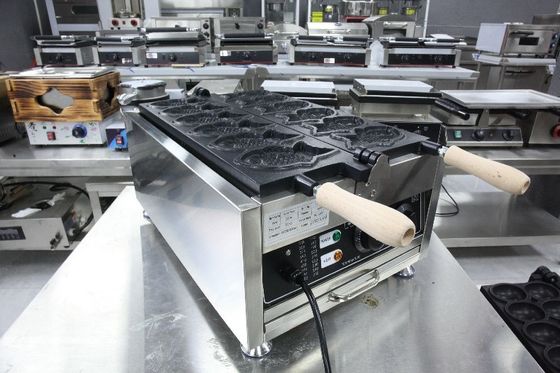 Korea Fish Taiyaki Machine 6pcs Waffle Fish Maker with in 2023 Year