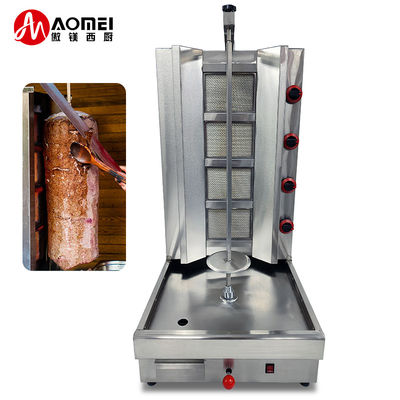 Sustainable PG-04 Commercial 4 Burner Doner Kebab Machine Gas Shawarma Machine For Restaurant
