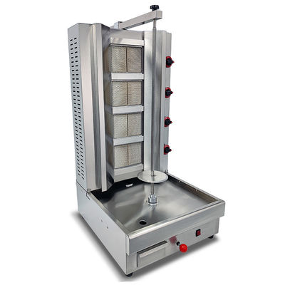 Sustainable PG-04 Commercial 4 Burner Doner Kebab Machine Gas Shawarma Machine For Restaurant