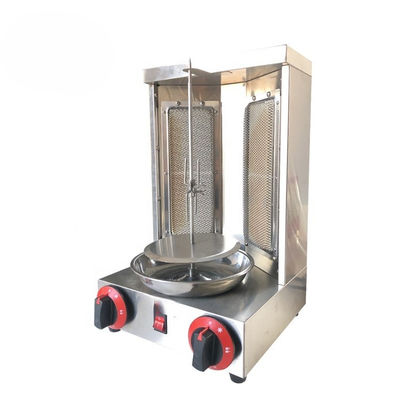 2 in1 Automatic Rotating Doner Kebab Machine for LPG 2800Pa 37x37.5x53.5cm Packing Size