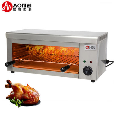 220V Voltage Electric Heating Surface Stove Sandwich Salamander Machine for Baking