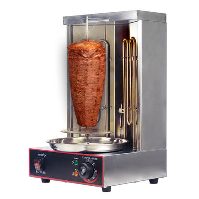 2 Burners Electric Vertical Rotisserie Chicken Broiler for Automatic Meat Production
