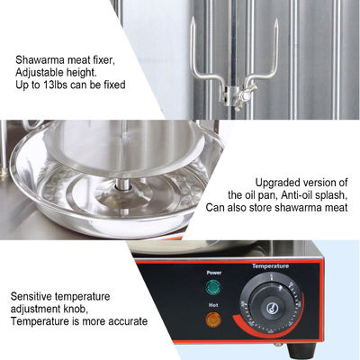 2 Burners Electric Vertical Rotisserie Chicken Broiler for Automatic Meat Production