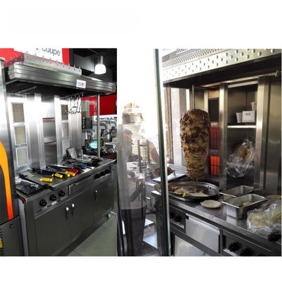 High Power Grill Meat Fast and Efficientlys Doner Kebab Shop Shawarma Making Machine