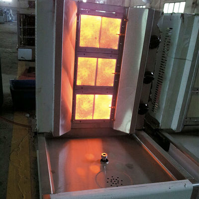 220V Full Automatic Shawarma Grill Doner Kebab Machine with 2/3/4/5/6 Burners Gas Grill