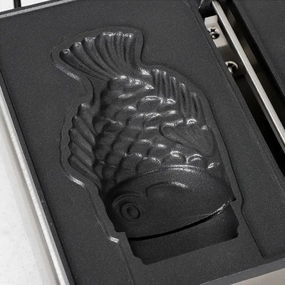 Silver 350x500x200 Most Popular Customized Taiyaki Machine Open Mouth Fish Waffle Machine