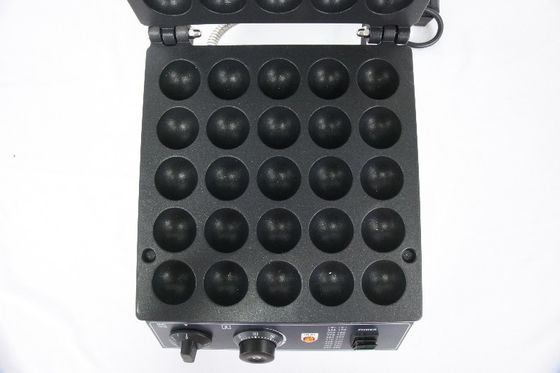 25 Holes Commercial Electric Ball Shape Waffle Maker with Temperature Range of 50-300