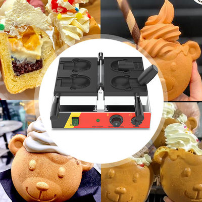 Sancks Made Simple Electric Taiyaki Bear Waffle Maker with 2pcs Each Mold 11.25 KG
