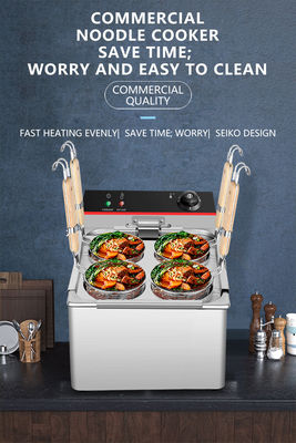 Electric Noodle Cooker Machine for Fast Food Pasta Cooking in Restaurant Kitchen