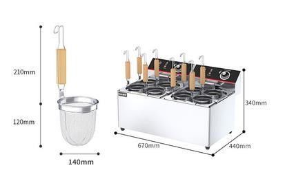 Electric Noodle Cooker Machine for Fast Food Pasta Cooking in Restaurant Kitchen