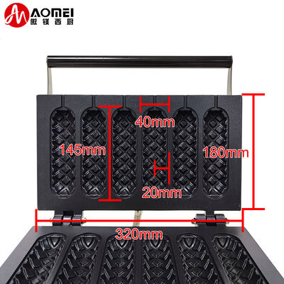 6 in 1 Commercial Electric Stick Waflera Baker Kitchen Utensils Snack Hot Dog Waffle Machine 7.5 KG